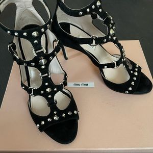 Miu Miu Calzature Donna studded heels